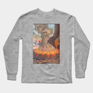 Legend of King Hiram Casting the Molten Sea Long Sleeve T-Shirt